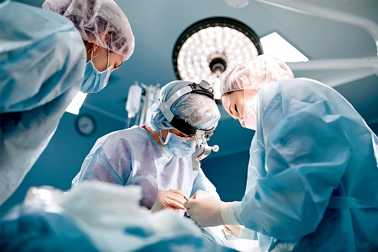 Artsen in operatiekwartier