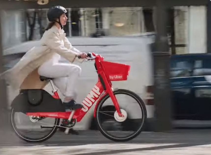 Jump shared bike in the city jump-shared-bike