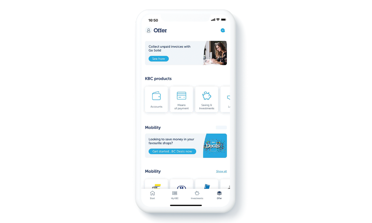 Offer KBC Brussels Mobile